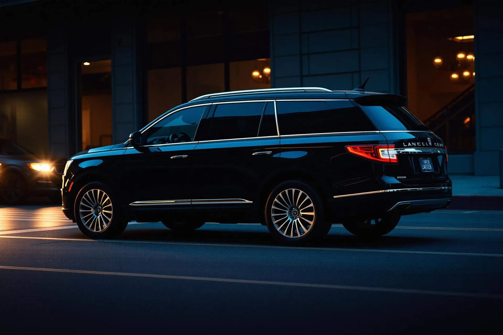 San Francisco arrival scene with a private black chauffeur vehicle prepared for a scheduled transfer