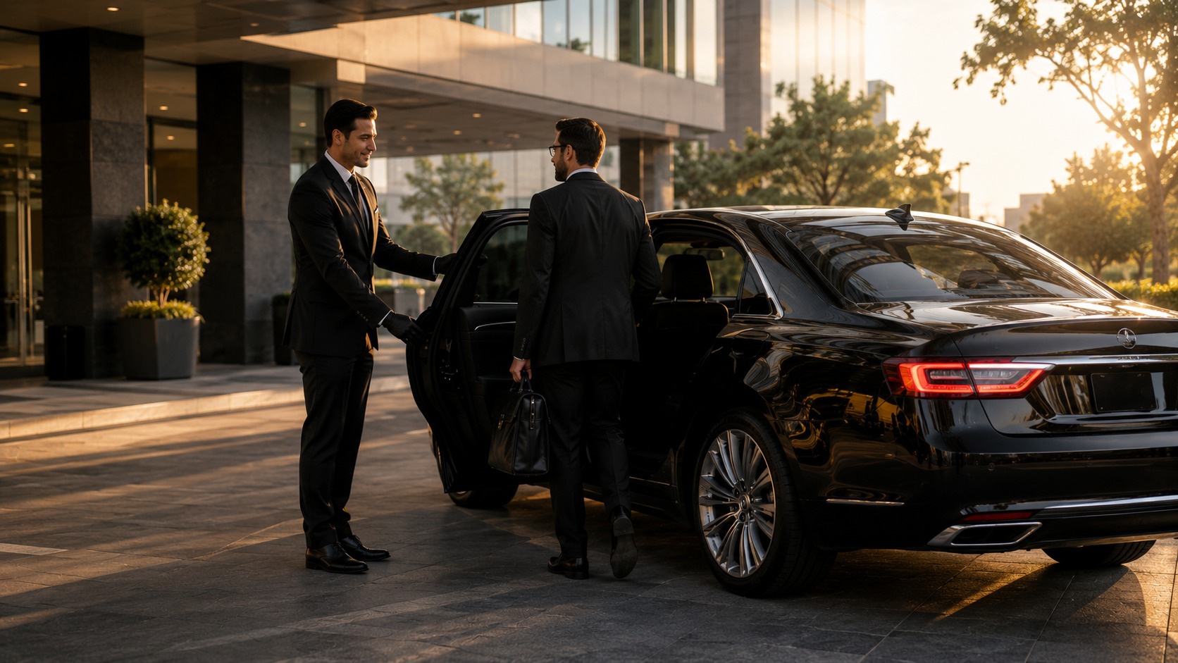 Executive black car service for corporate travelers